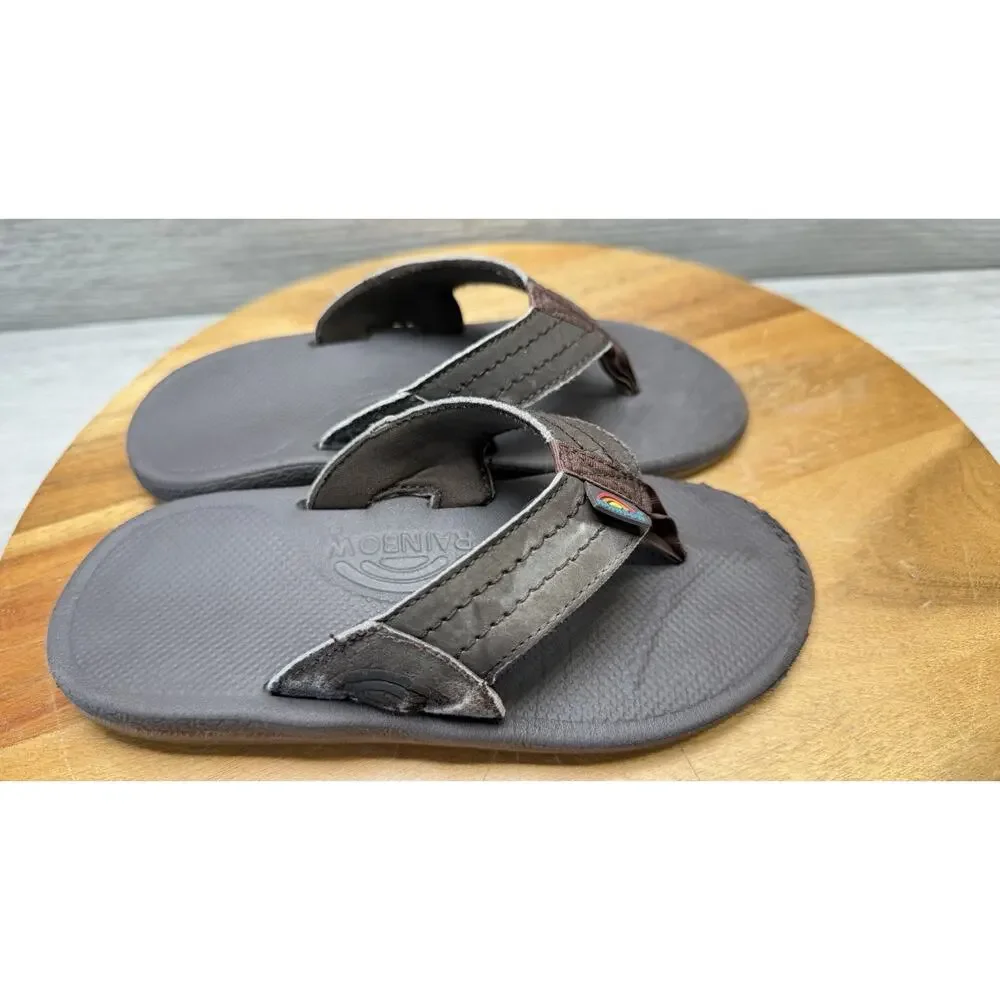 Rainbow Shoes Brown Cape Beach Summer Flip Flop Slip On Walking Size 13/1